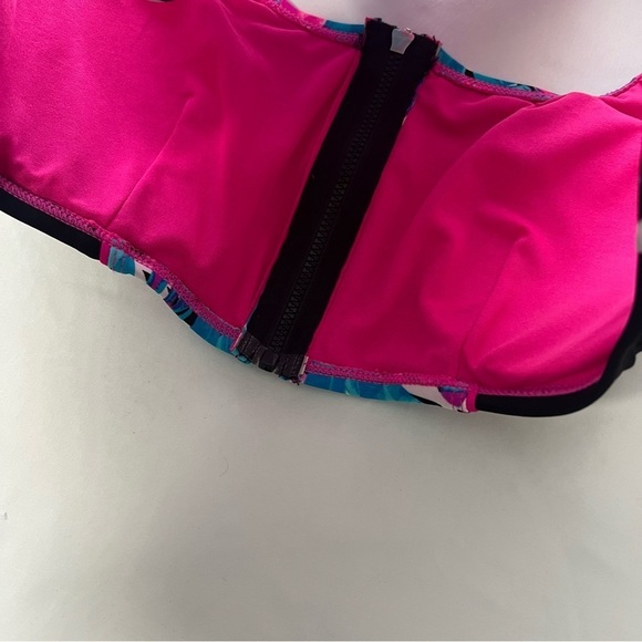 YMI Women’s Large 2 Piece Swimsuit Vibrant Tropical Flamingo Swimwear Set - Picture 11 of 11